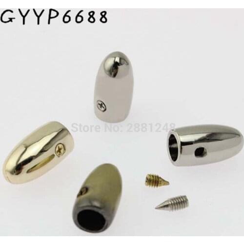 10pcs 5colors handbag purse zipper decoration end clips by screws strap cover clasp accessory tassel cap connector hanger