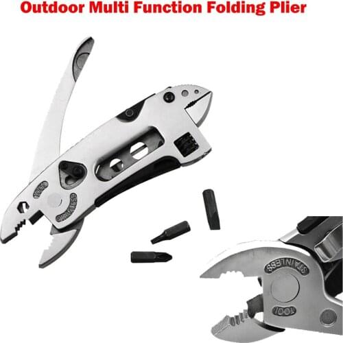 1X Multi Function Folding Plier 122*44*11mm Tools Keychain Screwdriver Camping Survival Tools Portable