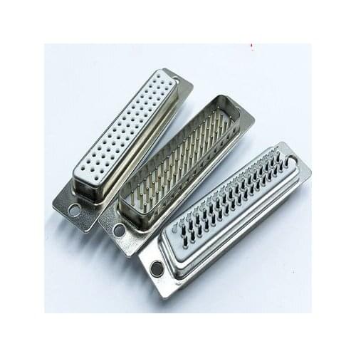 1PCS 3U Gold Plated Solid Pin HDD44 DB44 3 ROW MALE FEMALE CONNECTOR Solder Type D-Sub 44pin Adapter 44P