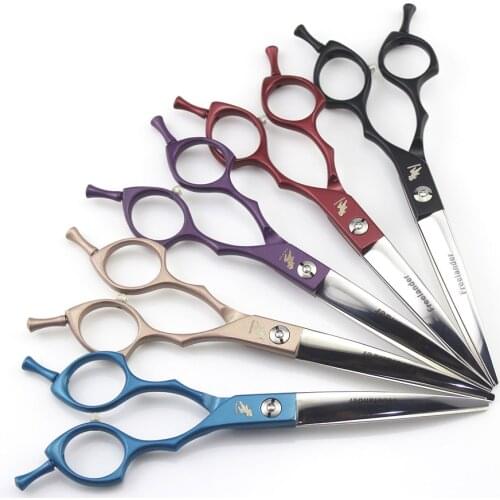 High Quality 1 PCS 6.5" Pet Curve Scissors For Dog Grooming Scissors Set Hair Cutting Tools Shears Clippers For Dogs