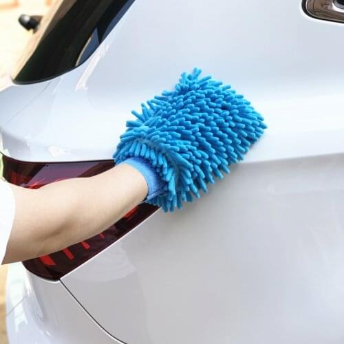 1pc Car Wash Gloves For Porsche 911 918 718 Cayenne Macan Panamera Cayman Carrera Boxster