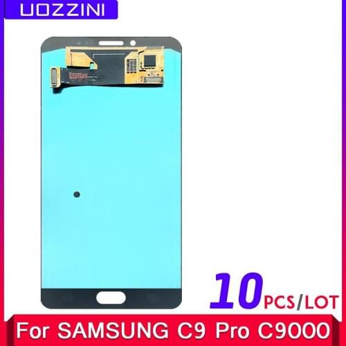 10 Pcs/Lot Super AMOLED For Samsung Galaxy C9 Pro C9000 LCD Display Touch Screen Digitizer Assembly Replacement