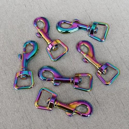 100 Pcs/Lot 15mm Colourful Metal Clasps Lobster for Strap Bag Buckles Dog Collar Keychain Swivel Trigger Clips Snap Hook DIY