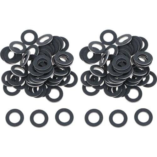 100X Metal Engine Oil Drain Plug Gasket For Toyota for Lexus 90430-12031