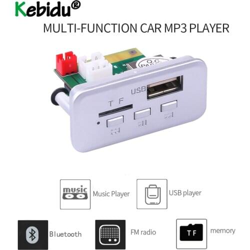Mini 12V Car MP3 Player Bluetooth MP3 Module Mp3 decoder Board Panel Car Radio Handsfree Wireless FM Module TF Card