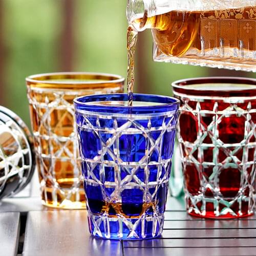 Bohemian Czech Handmade High Quality Hand Cut To Clear Crystal Drinkware Whiskey Cup Wine Glass