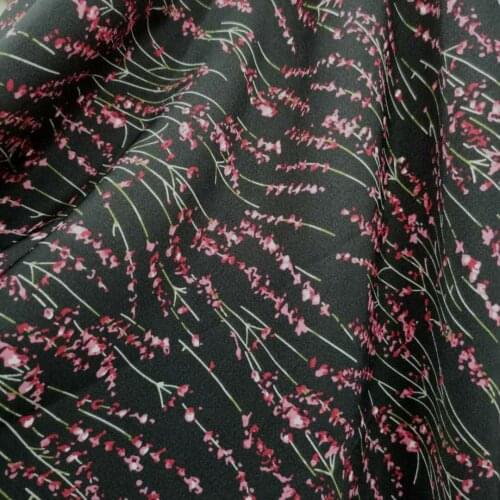 Designer Fabric Print Chiffon Floral Skirt Fabric Shirt Skirt Dress Dress Drape Fabric