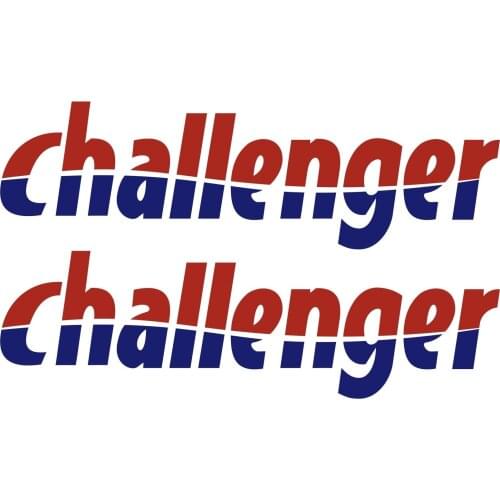 For 2 x challenger 65cm 19,2cm autocollant sticker camping car caravane caravan Car Styling