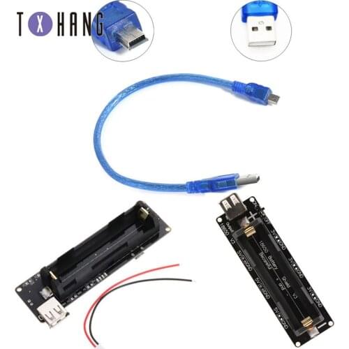 ESP32 ESP32S For Wemos For Raspberry Pi 18650 Battery Shield V3 Micro USB Port Type-A USB 0.5A For Arduino Diy Kit With Cable