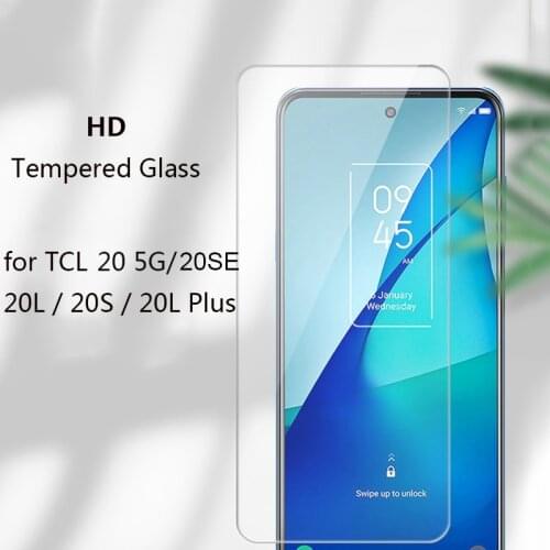 HD Tempered Glass for TCL 20 20S 20L Plus Screen Protector for TCL 20 L Plus Glass 2.5D Clear Ultrathin Protective Front Film