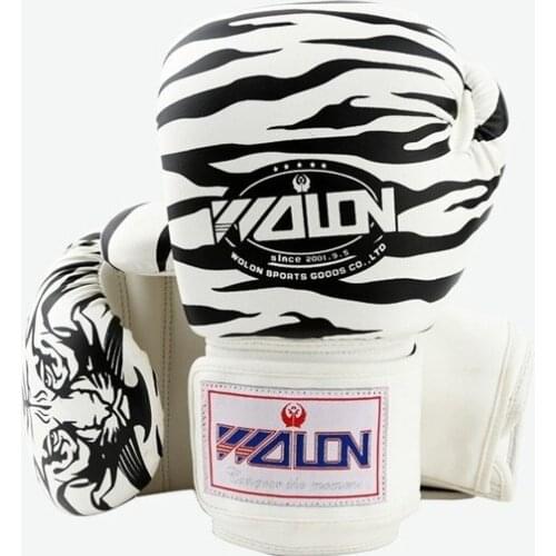 Good quality Men/women thickening boxing gloves 10oz professional Sanda Gloves boxing sports gloves in tiger pattern