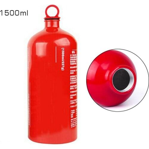 1500ml Aluminum Alloy Gas Oil Fuel Bottle Container Motorcycle Petrol Gasoline Canister Lightweight For Outdoor Picnic Gas Stove
