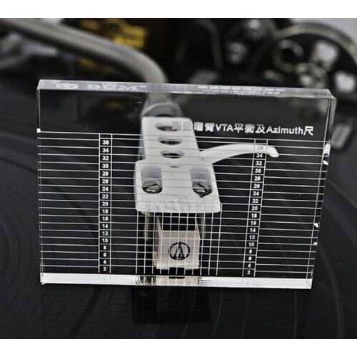 Hot Vinyl Record Player Measuring Phono Tonearm VTA/Cartridge Azimuth Ruler Balance Cartridge Azimuth Ruler Headshell Turntable