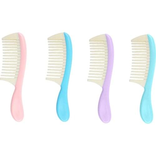 Cute Flat Comb Detangling Hair Comb Massage Portable Beauty Hair Care Styling Hair Brush Barber Hairbrush Wholeaele Anti-static