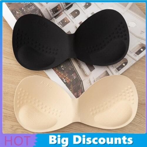 Soft Elastic Chest Pad Vest Women Body-fitted Latex Lift Cup Intimates Accessories Insert Bra Padding Accessories