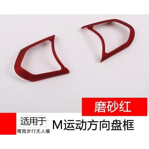 For BMW Steering wheel button decorative frame Interior Accessories Automotive Interior Stickers