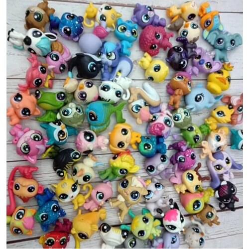 New Hasbro Original LPS Littlest Pet Shop Mini Giraffa Model Toys Various Cartoon Animals Action Figure Toys Collection Ornament