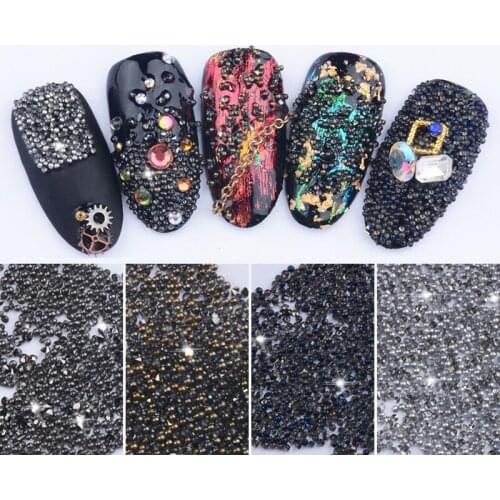 New Arrivals 5000Pcs/Box Wizard Beads Crystal Sand Nail Rhinestones Tiny Nail Beads Fingernails Rhinestone For Nails Accessories