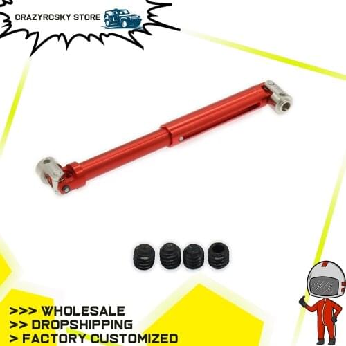 RCAWD Machined Alloy Aluminum Universal Drive Shaft 1PC For 1/10 Rc Hobby Model Car Axial Yeti AX31017 90026 90025 Driven Shaft