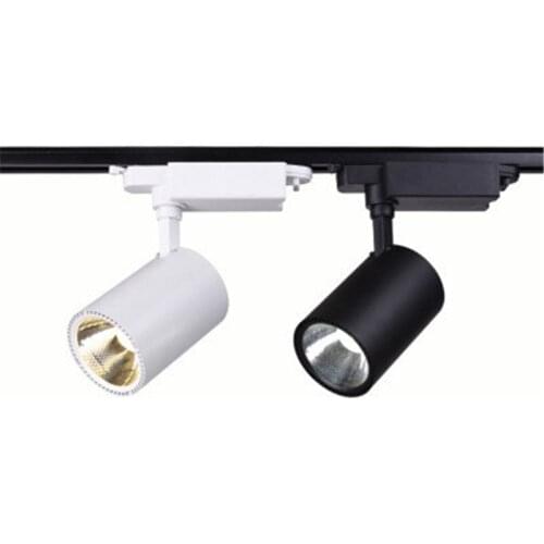 Black/white LED COB Track Rail Light 3-30W Adjustable Rail Track Lighting lamp for Clothing store show lights