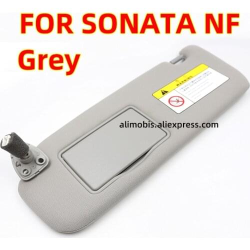 For HYUNDAI SONATA NF Car Interior Grey Sun Visor Front Windscreen Sun Shade Sun Shield With Mirror Kit Auto Sunvisor