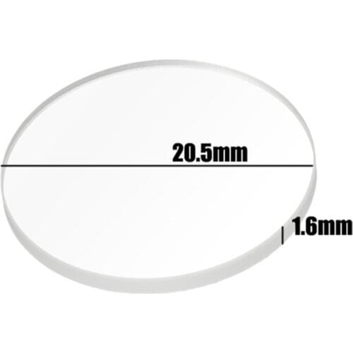 20.5mm x 1.6mm Ar-coated Glass Lens For Convoy S2/S2+/S3/S6/S8 Flashlight Accessories for Camping Torch Lantern Lamps Portable