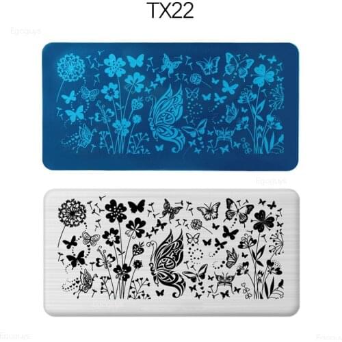 Nail Printing Stamping Templates Butterfly Pictures Print Dreamcatcher Image Stamp Plates Polish Transfer Stencil Manicure Tools