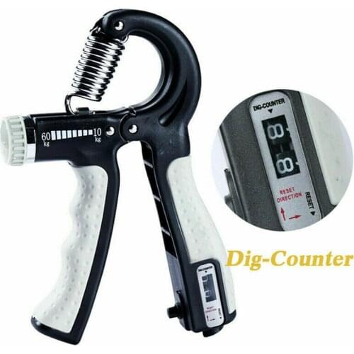 R-Shape Adjustable Countable Hand Gripper Strengthener Finger Exerciser Indoor Therapy Forearm Trainer Pinch Carpal Expander