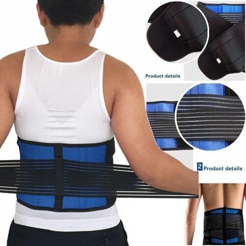 XXXL 4XL 5XL Orthopedic Back Belt Men Posture Correction Belt Elastic Bandage Lower Back Pain Belt Braces Supports Waist Support