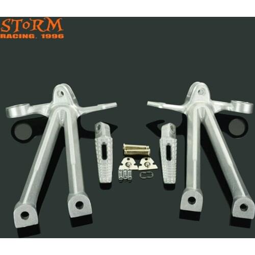 Rear Footpegs Foot Pegs Footrest Pedals Bracket For Suzuki GSXR1000 GSX1000R GSX-R1000 2007-2008