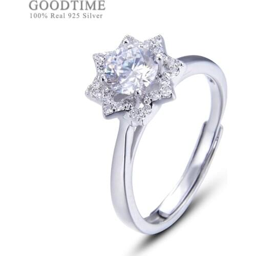 Women Rings Really 925 Sterling Silver Ringe Noble Star Zircon Ring For Lady Girl Jewelry Accessories Jewelry Gift Dress Up
