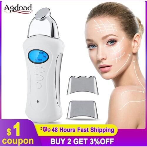 3 Heads Microcurrent Facial Machine Electric Mini Beauty Instrument Handheld Galvanic Spa Skin Tightening Face Lifting Tool