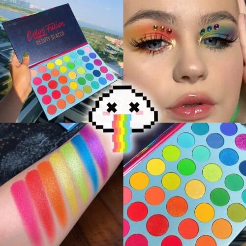 40 Color Pressed Eyeshadow Pallete Shimmer Matte Glitter injection EyeShadow Pallette Pigmented Metallic Makeup Palette Cosmetic
