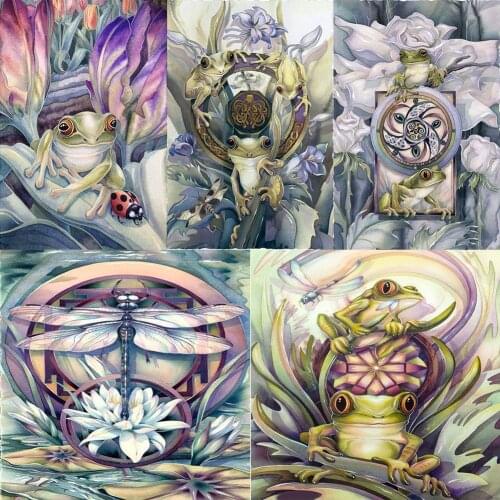 5D DIY Special Shaped Diamond Painting Frog Embroidery Stitch Mosaic Craft Kit Mosaic Home Decoration