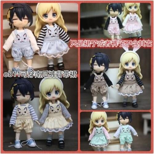 Free shipping Handmade Doll clothes Belt pants for obitsu11 ob11 cu-poche 1/12 bjd Doll Accessories toys gift girl play house