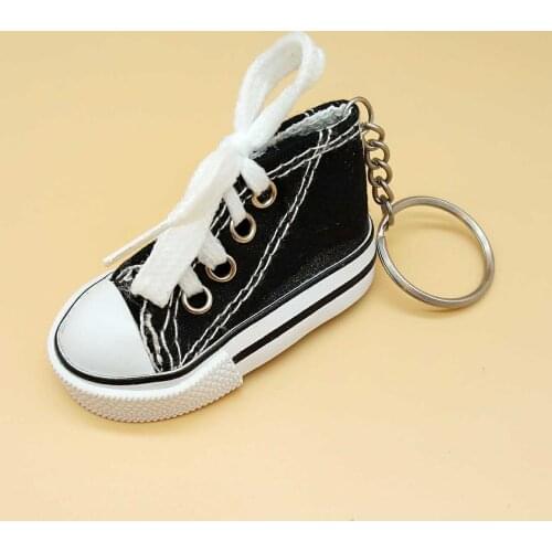 New Men New Canvas Color Shoes Pendant Key Chain Bag Charm Accessories Hot Women Best Couple gift Jewelry K1795