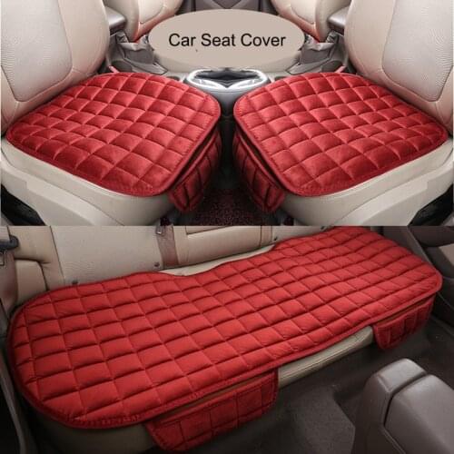 3PCS Winter Warm Car Seat Cover Cushion Universal Auto Soft Seats Cushions Automobile In Cars Chair Covers Protector Accessories