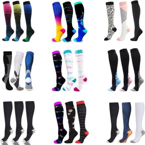 Compression Stockings Knee Stockings Best Atheletic Nurses For Medical Edema Diabetes Varicose Veins Wholesales Socks Men Women