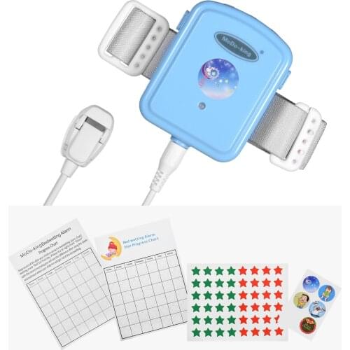 Baby Bedwetting Alarm Elder Enuresis Alarm with Light Sound and Vibration 3 Modes Volume Music Control for Babies Children Adult