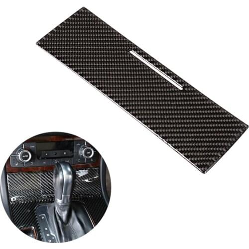For VW Touareg 2011 2012 2013 2014 2015 2016 2017 2018 Car Interior Center Control Panel Ashtray Box Carbon Fiber Cover Decor