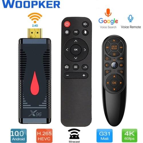 X96 S400 Smart TV Stick ANDROID 10 Allwinner 4K Media Player Android 10.0 TV BOX Quad Core 2.4G Wifi TV Dongle
