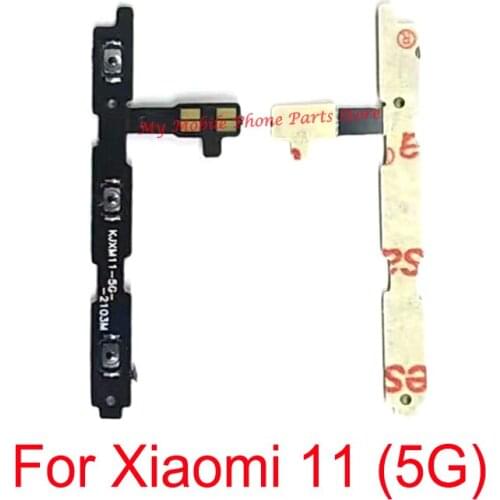 Power ON OFF Volume Up Down Side Key Button Flex Cable For Xiaomi 11 5G Volume Power Switch Side Buttons Key For Mi 11 5G