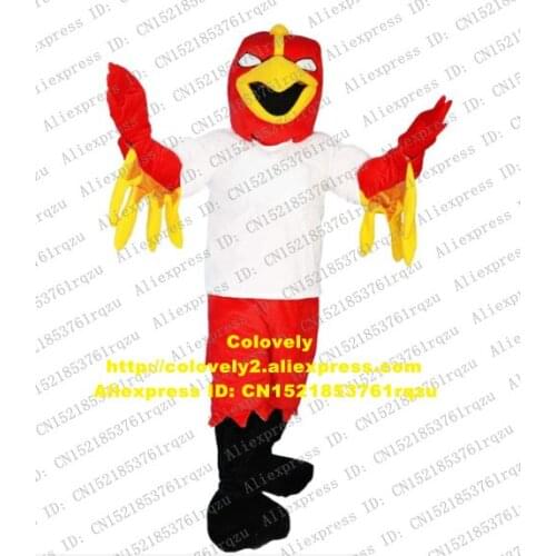 Red Eagle Hawk Tercel Tiercel Falcon Vulture Mascot Costume Adult Cartoon Character Crew Cabaret Marketing Promotions zz8178