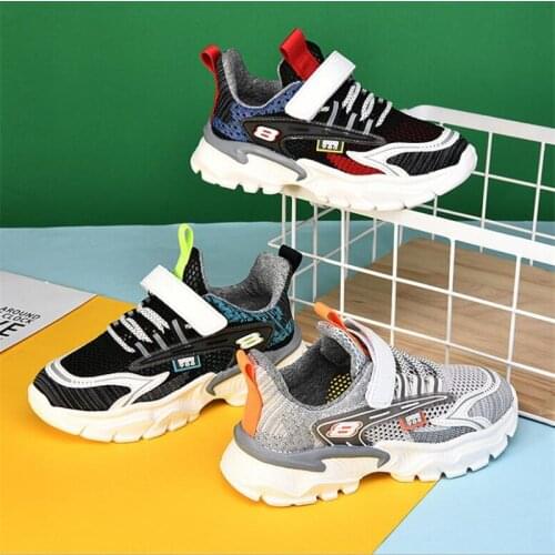 Boys' shoes summer 2021 new childrens single net Shoes Boys' breathable casual shoes students' sports shoes