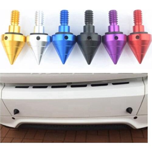 1pcs Aluminum Alloy Sharp Head Car Bumper Spike Guard Protector Car Anti-Collision Tail Cone
