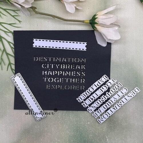 Letter decoration Metal Cutting Dies Stencils Die Cut for DIY Scrapbooking Album Paper Card Embossing