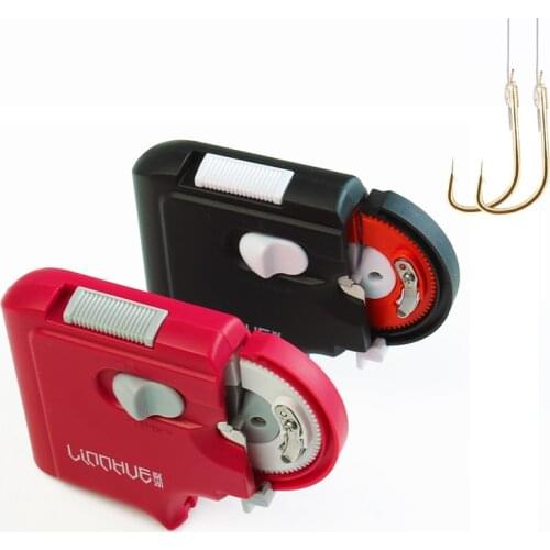Portable Electric Automatic Fishing Hook Tier Machine Fishing Accessories Fast Fishing Hooks Line Tying Device Equipment PEI024