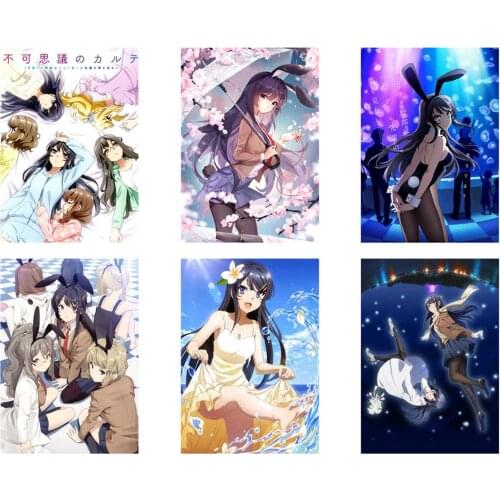 Anime Poster Seishun Buta Yarou wa Bunny Girl Senpai no Yume Wall Poster Sticker Scroll Picture Decorative Painting Home Decor