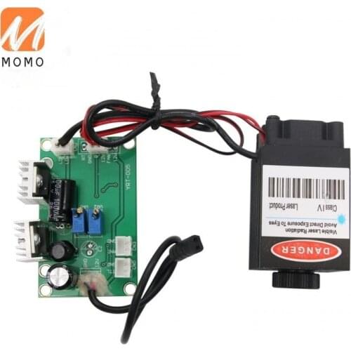 450nm 1.6W Blue Laser Diode Module Line Type Tunable Laser with 12V 2A Drive Board