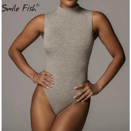 SMILE FISH Bodysuits For Women With Open Shoulders